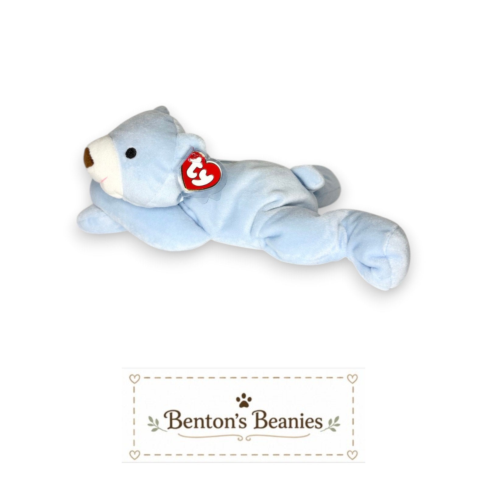 Huggy the Bear TY Pillow Pal | Mint Heart & Tush Tags