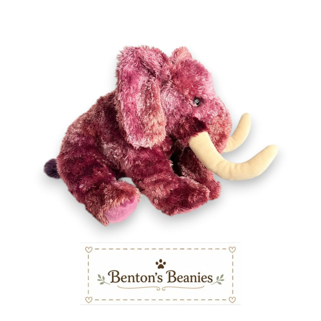 Colosso the Mammoth Beanie Buddies | Mint Heart & Tush Tags