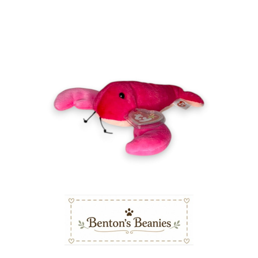 Louis the Lobster TY Beanie Baby | Mint Heart & Tush Tag