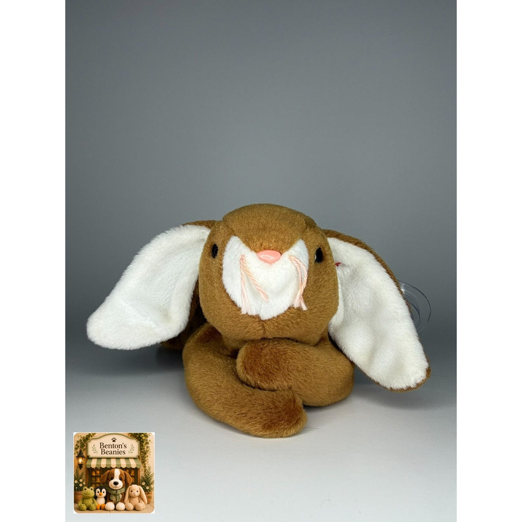 Ears the Rabbit TY Beanie Baby | Mint Heart & Tush Tag
