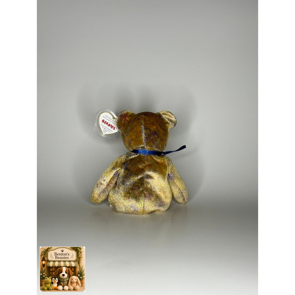 Clubby III the Bear TY Beanie Baby | Mint Heart/Tush Tag
