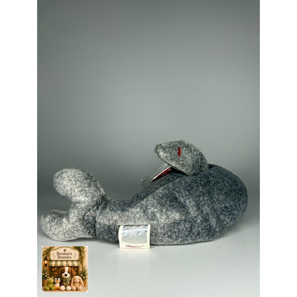 Slippery the Seal TY Beanie Baby | Mint Heart & Tush Tag