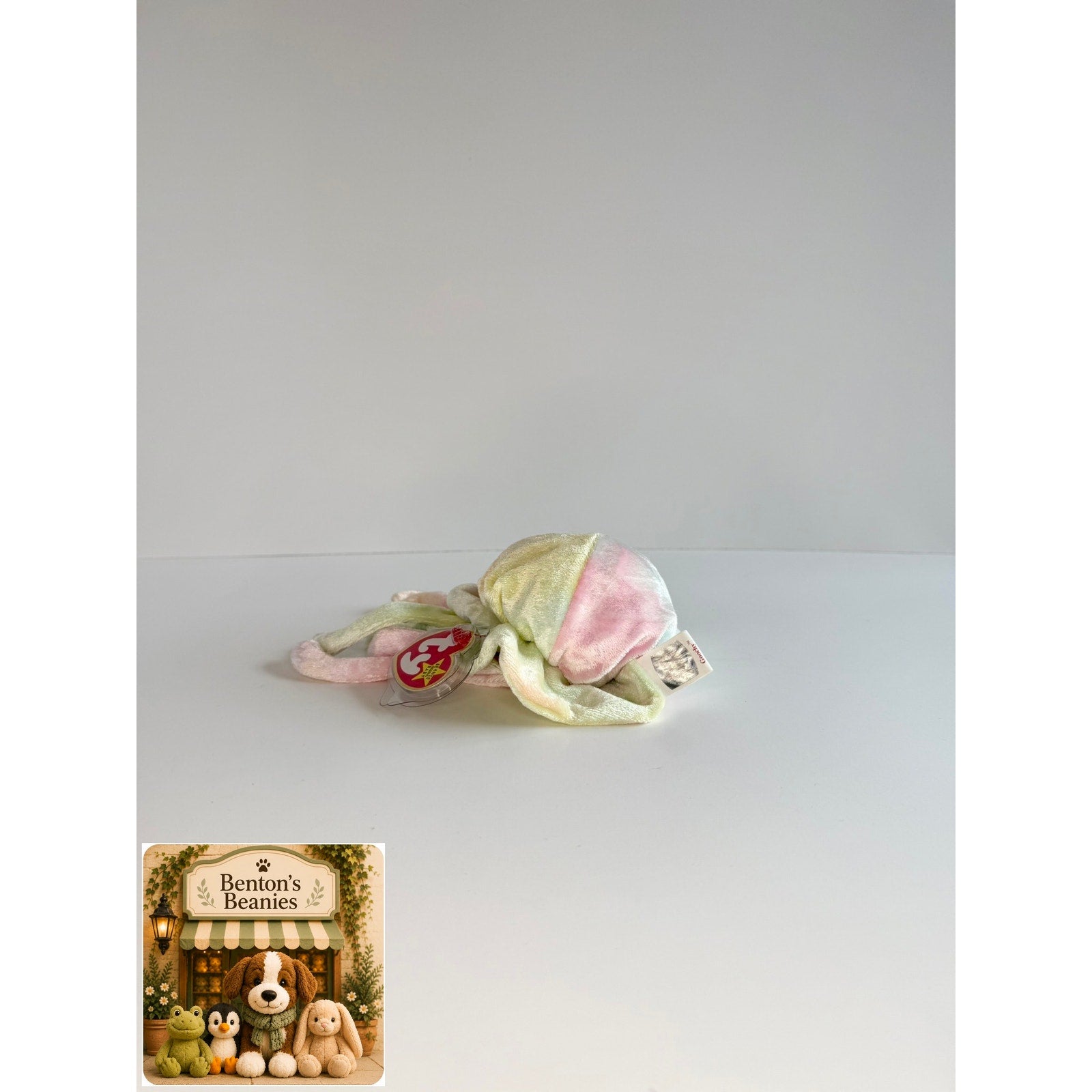 Goochy the Jellyfish TY Beanie Baby | Mint Heart & Tush Tag