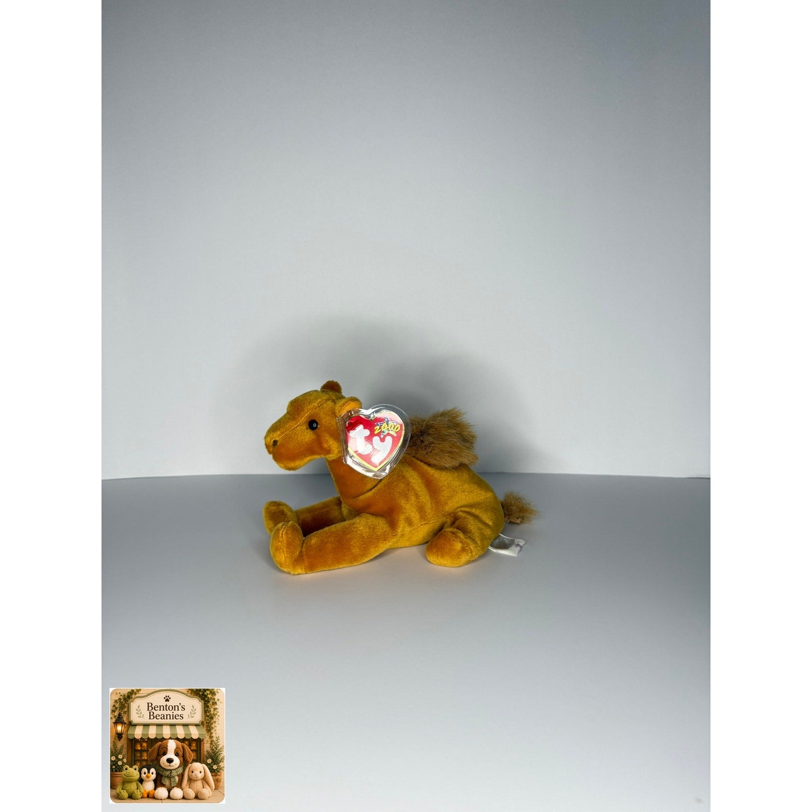 Niles the Camel TY Beanie Baby | Mint Heart & Tush Tag