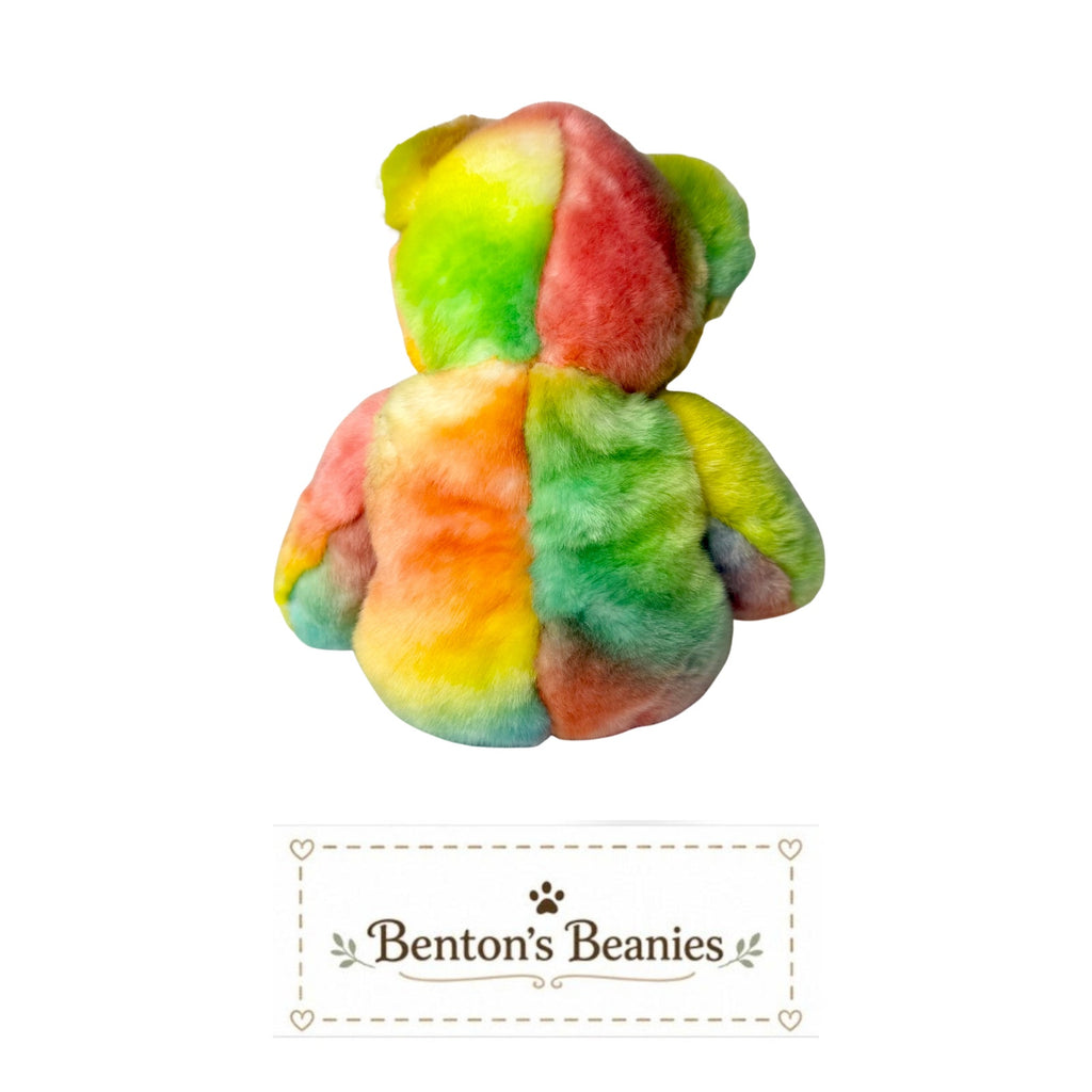 Peace Bear (Dark) TY Beanie Buddies | Mint Heart & Tush Tags