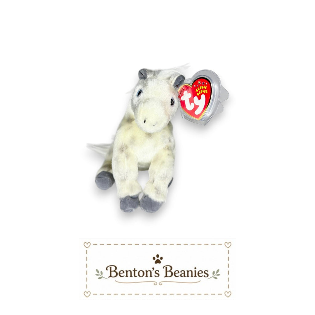 Lightning the Horse TY Beanie Baby | Mint Heart & Tush Tag