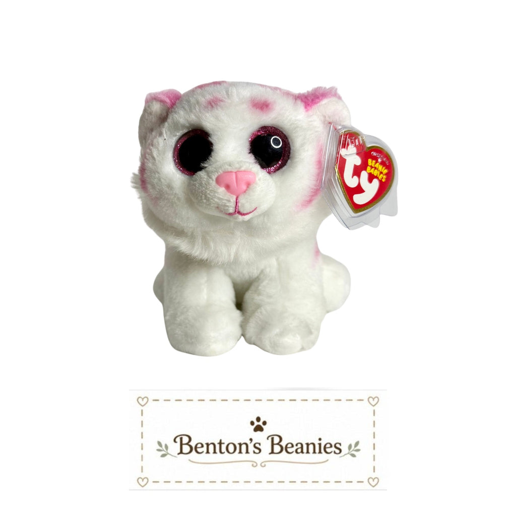 Tabor the Tiger TY Beanie Baby | Mint Heart & Tush Tag