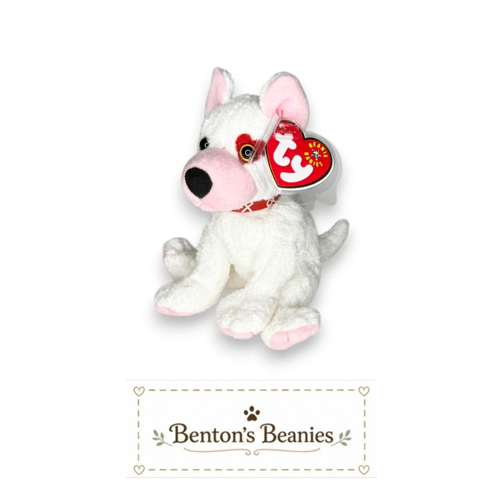 Cupid the Dog TY Beanie Baby | Mint Heart & Tush Tag