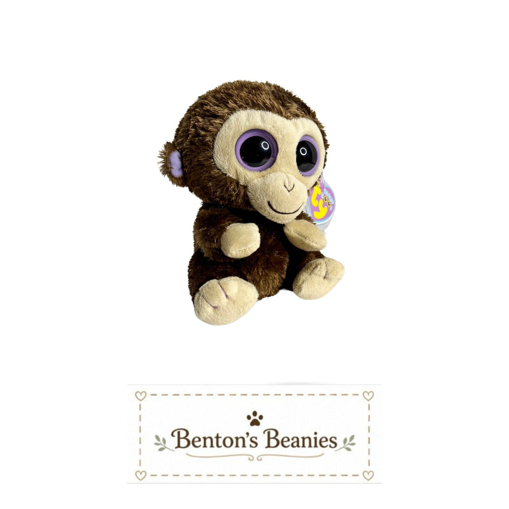 Coconut the Monkey 1st Gen TY Beanie Boo | Mint Heart Tags