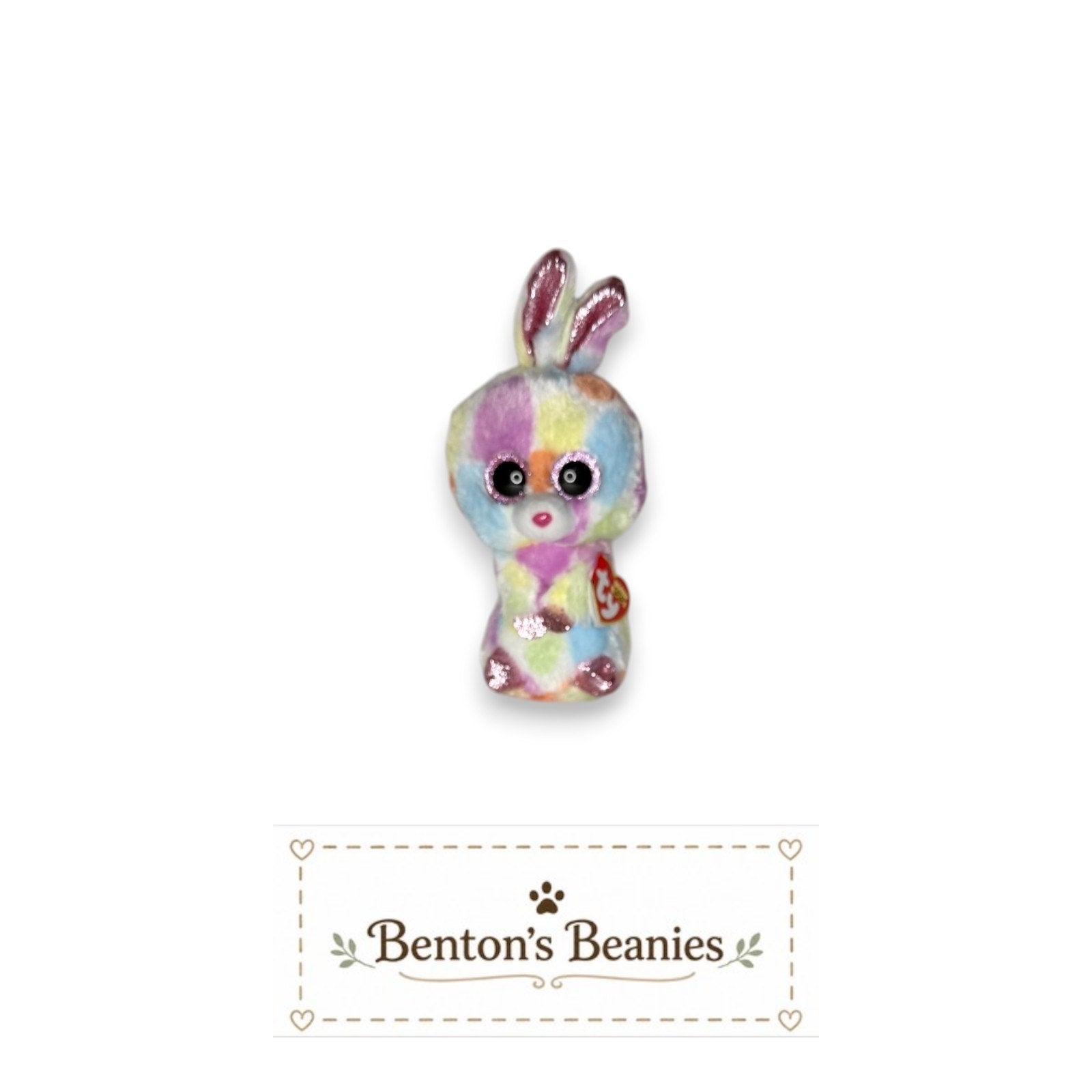 Bloomy the Bunny TY Beanie Boo | Mint Heart Tags