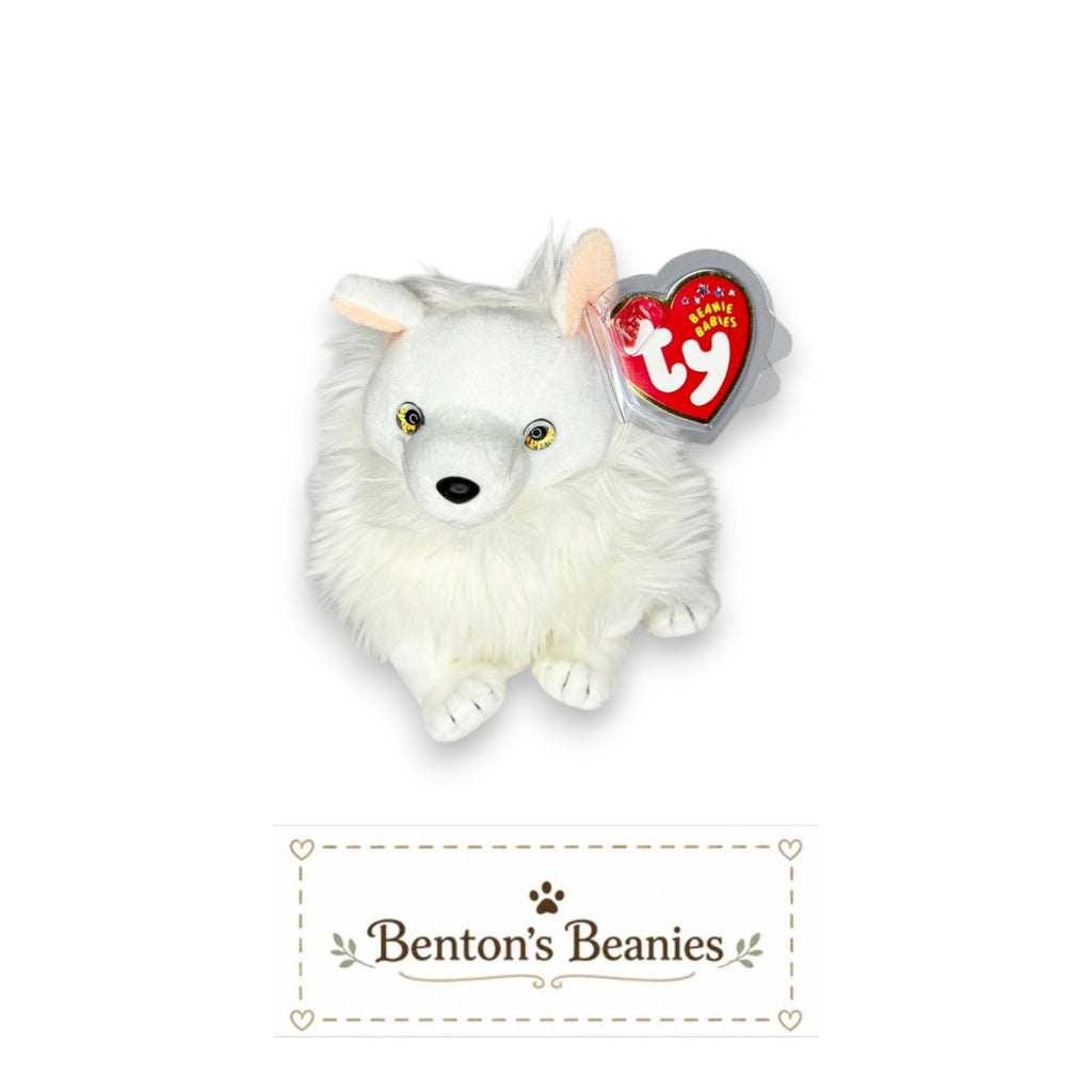 Snocap the Artic Fox Beanie Baby | Mint Heart & Tush Tag