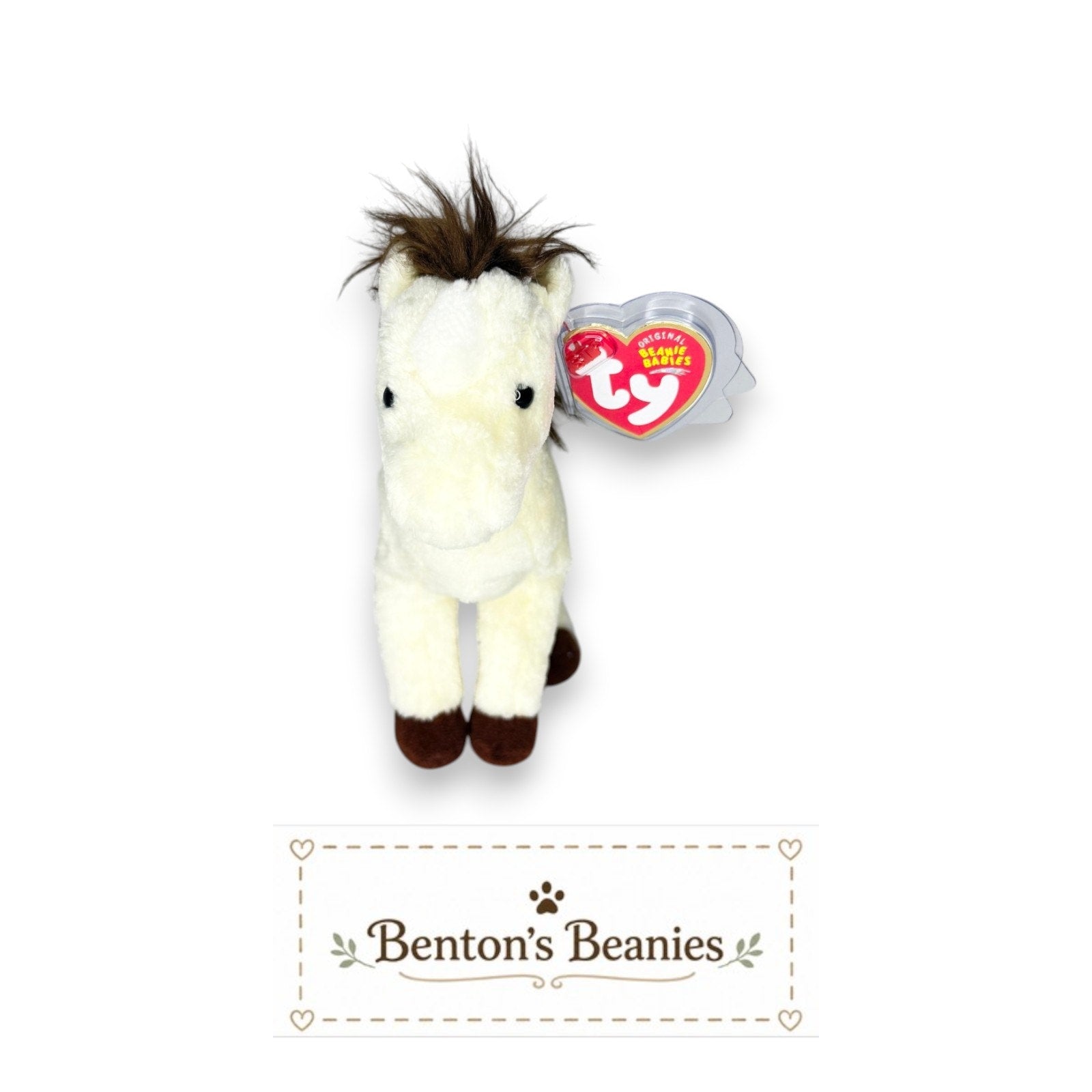 Marshall the Horse TY Beanie Baby | Mint Heart & Tush Tag