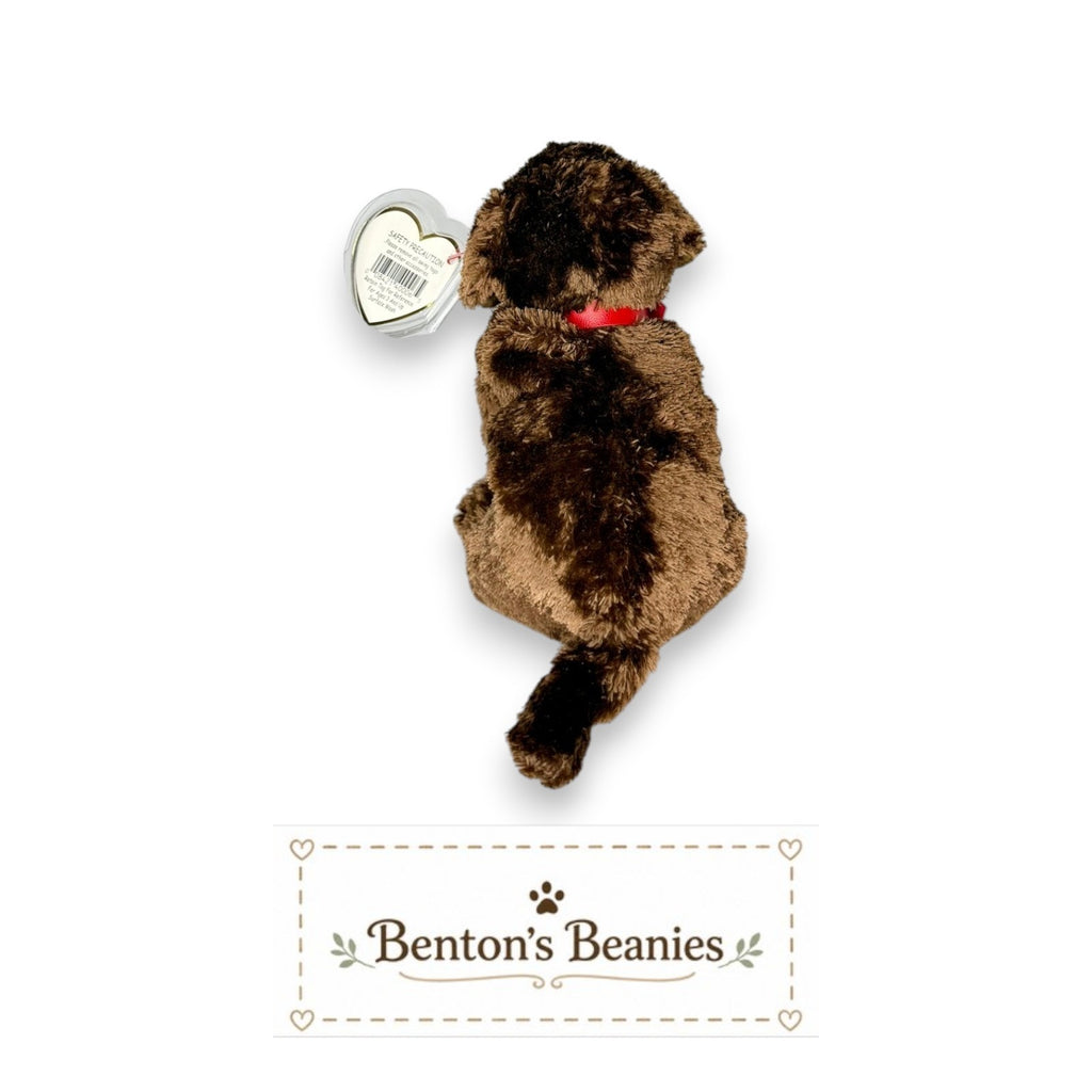 Muddy the Dog TY Beanie Baby | Mint Heart & Tush Tag