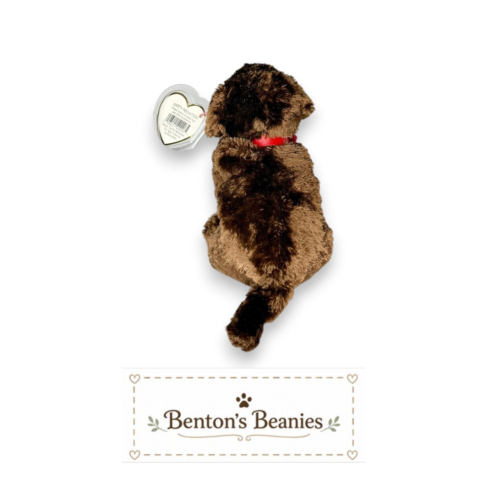 Muddy the Dog TY Beanie Baby | Mint Heart & Tush Tag