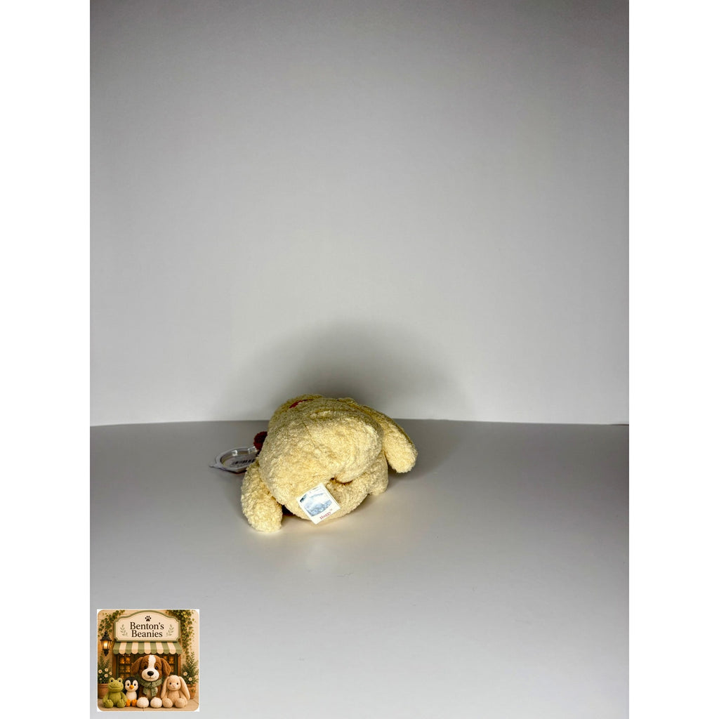 Huggy the Bear TY Beanie Baby | Mint Heart & Tush Tag