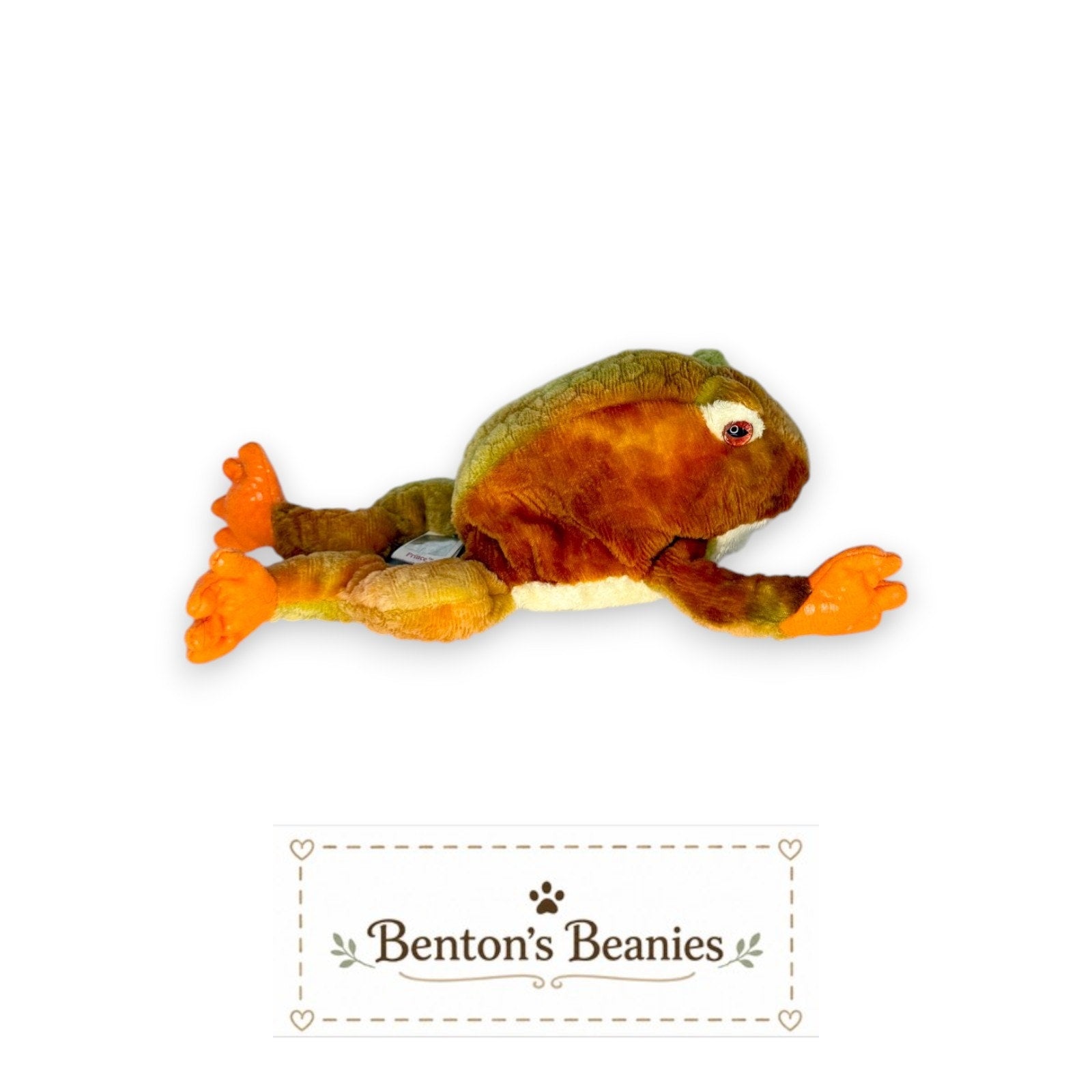 Prince the Frog TY Beanie Baby | Mint Heart & Tush Tag