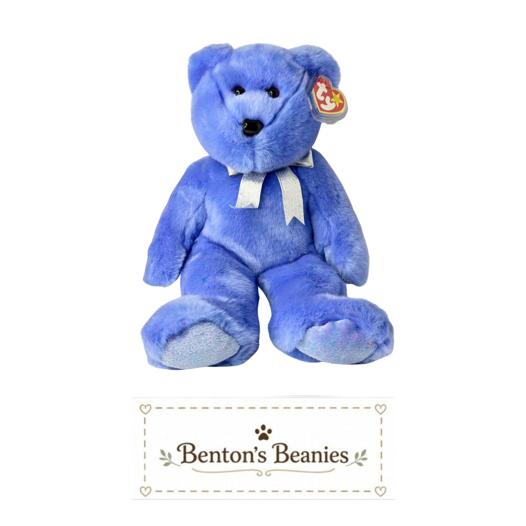 Clubby II Bear TY Beanie Buddies | Mint Heart & Tush Tags