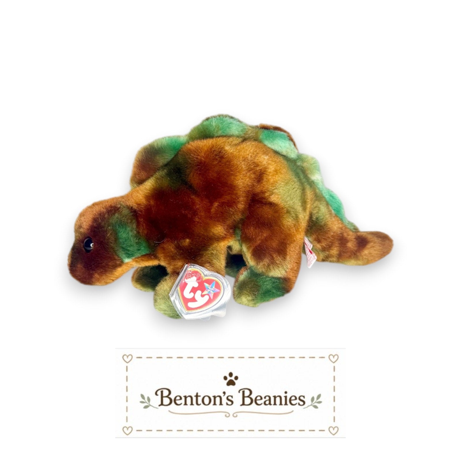 Steg the Stegosaurus/Dinosaur TY Beanie Buddies | Mint Tags