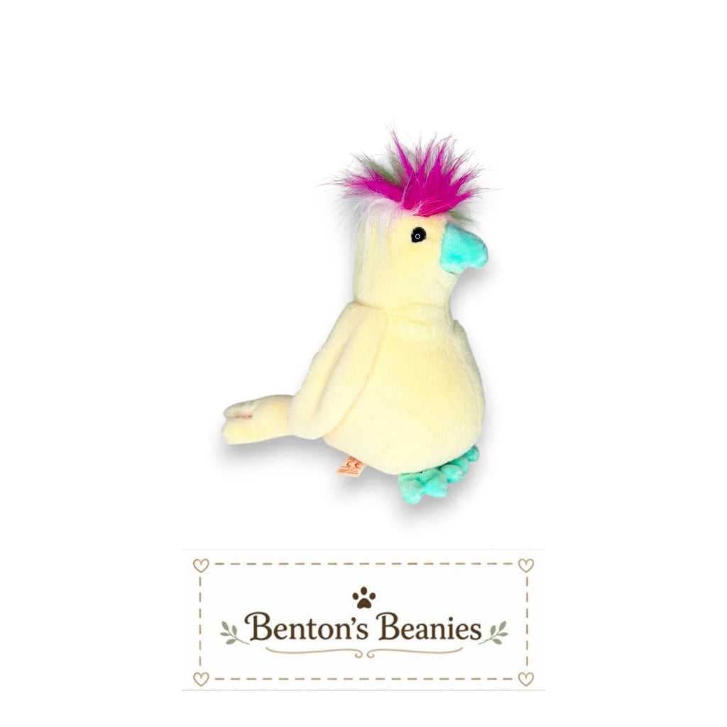 Pompom the Cockatoo TY Beanie Baby | Mint Heart & Tush Tag