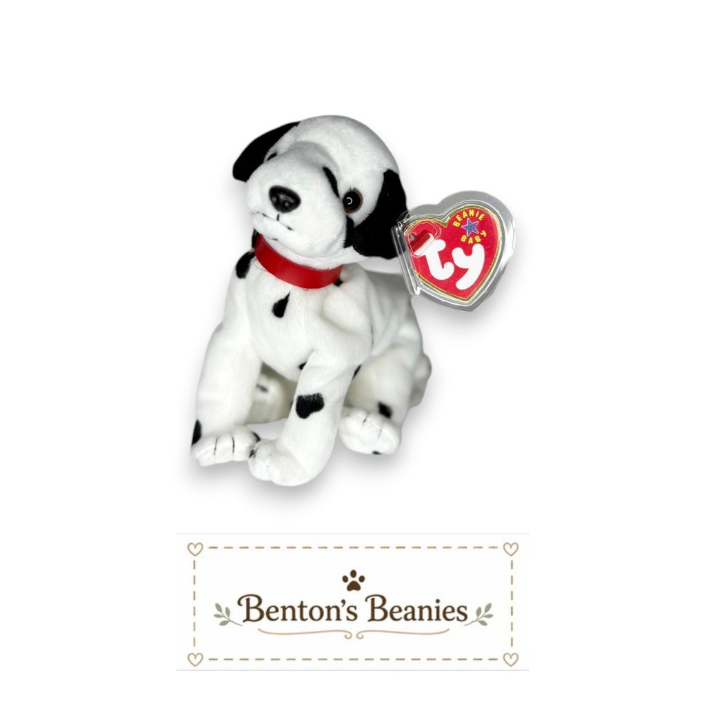 Dizzy the Dog TY Beanie Buddies | Mint Heart & Tush Tags