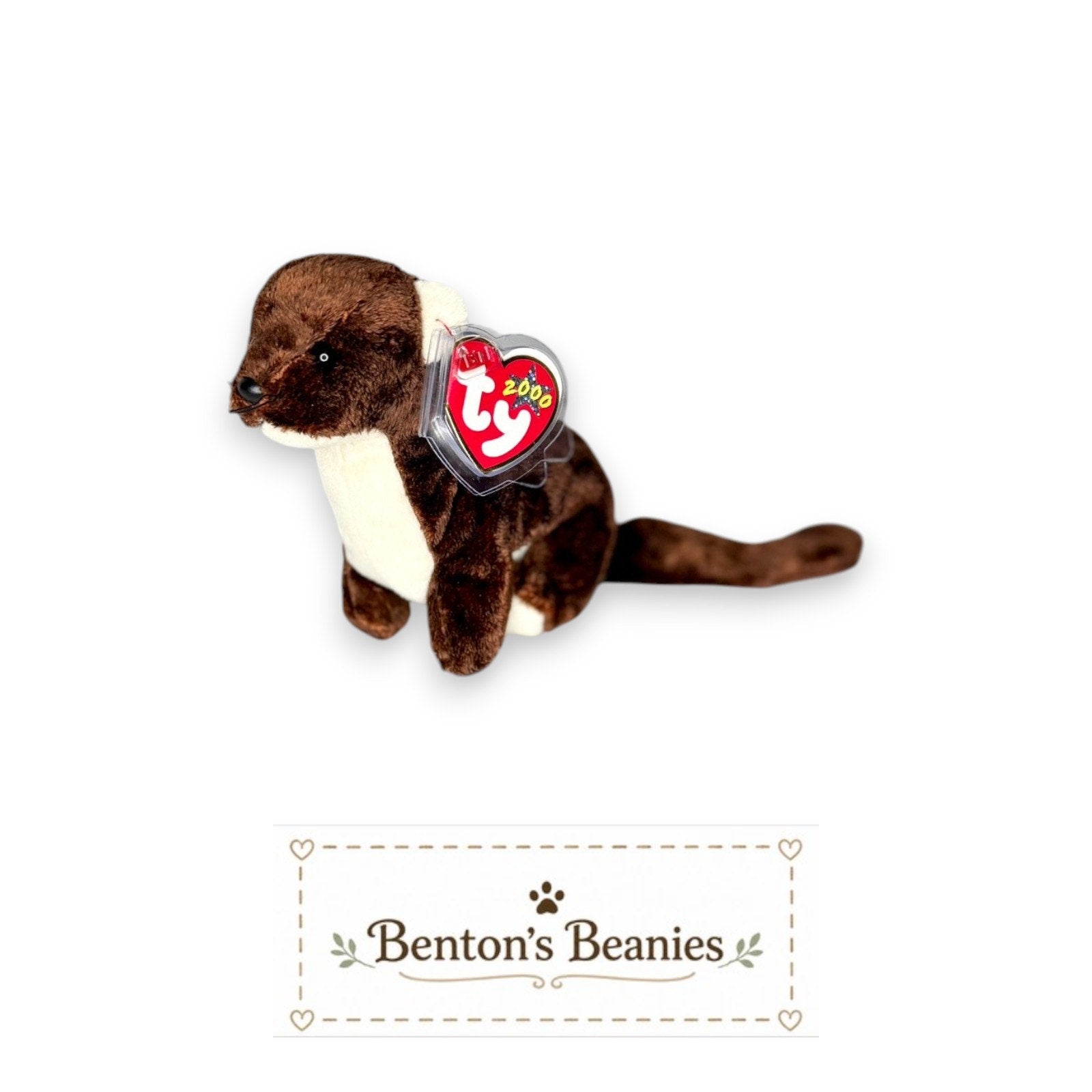 Runner (Mean Version) TY Beanie Baby | Mint Heart & Tush Tag