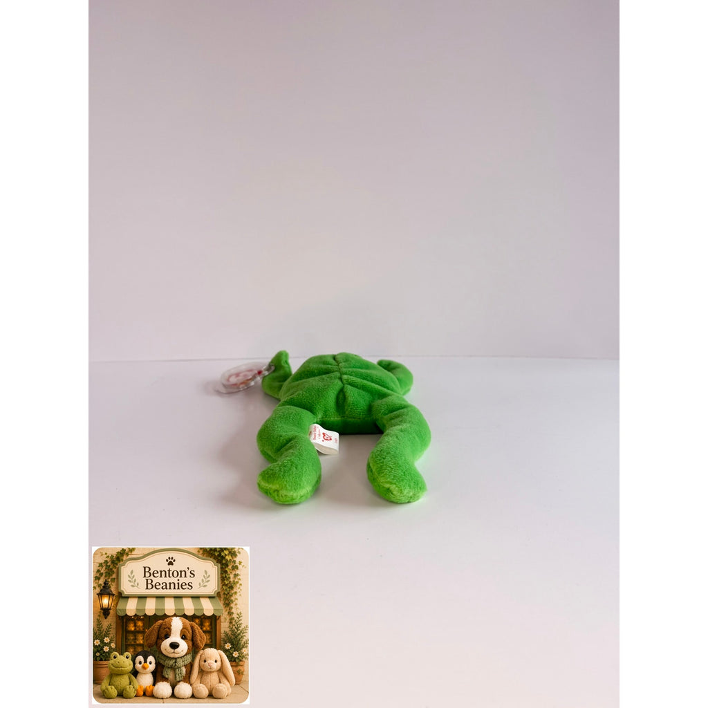 Legs the Frog TY Beanie Baby | Mint Heart & Tush Tag