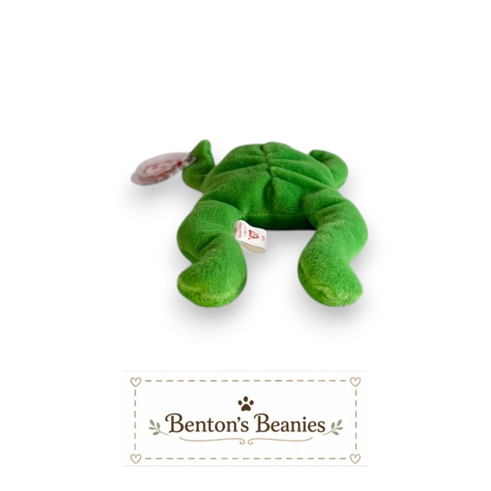 Legs the Frog TY Beanie Baby | Mint Heart & Tush Tag