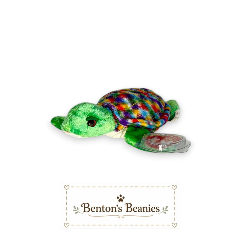 Zoom the Sea Turtle TY Beanie Baby | Mint Heart & Tush Tag