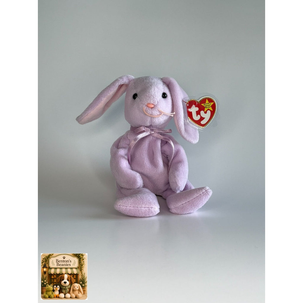 Floppity the Rabbit TY Beanie Baby | Mint Heart & Tush Tag
