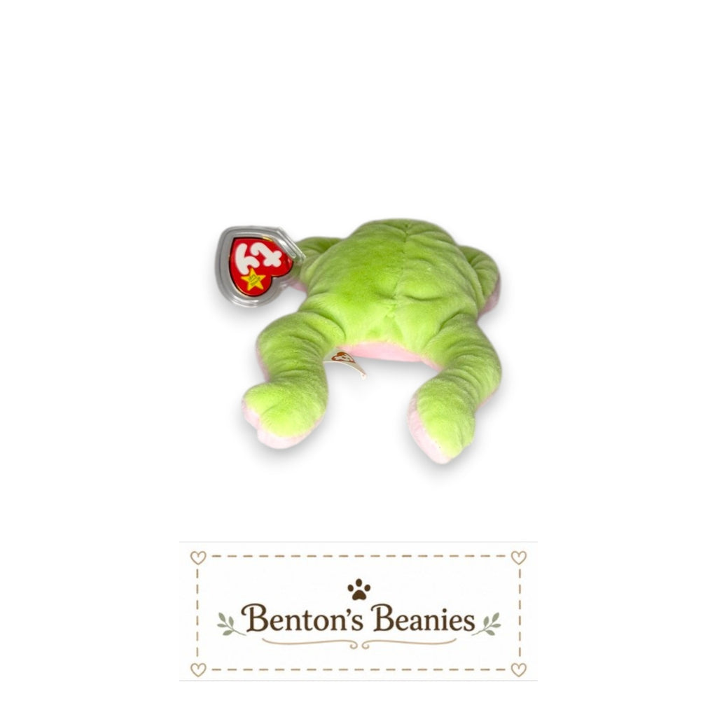 Legs II the Frog TY Beanie Baby | Mint Heart & Tush Tag