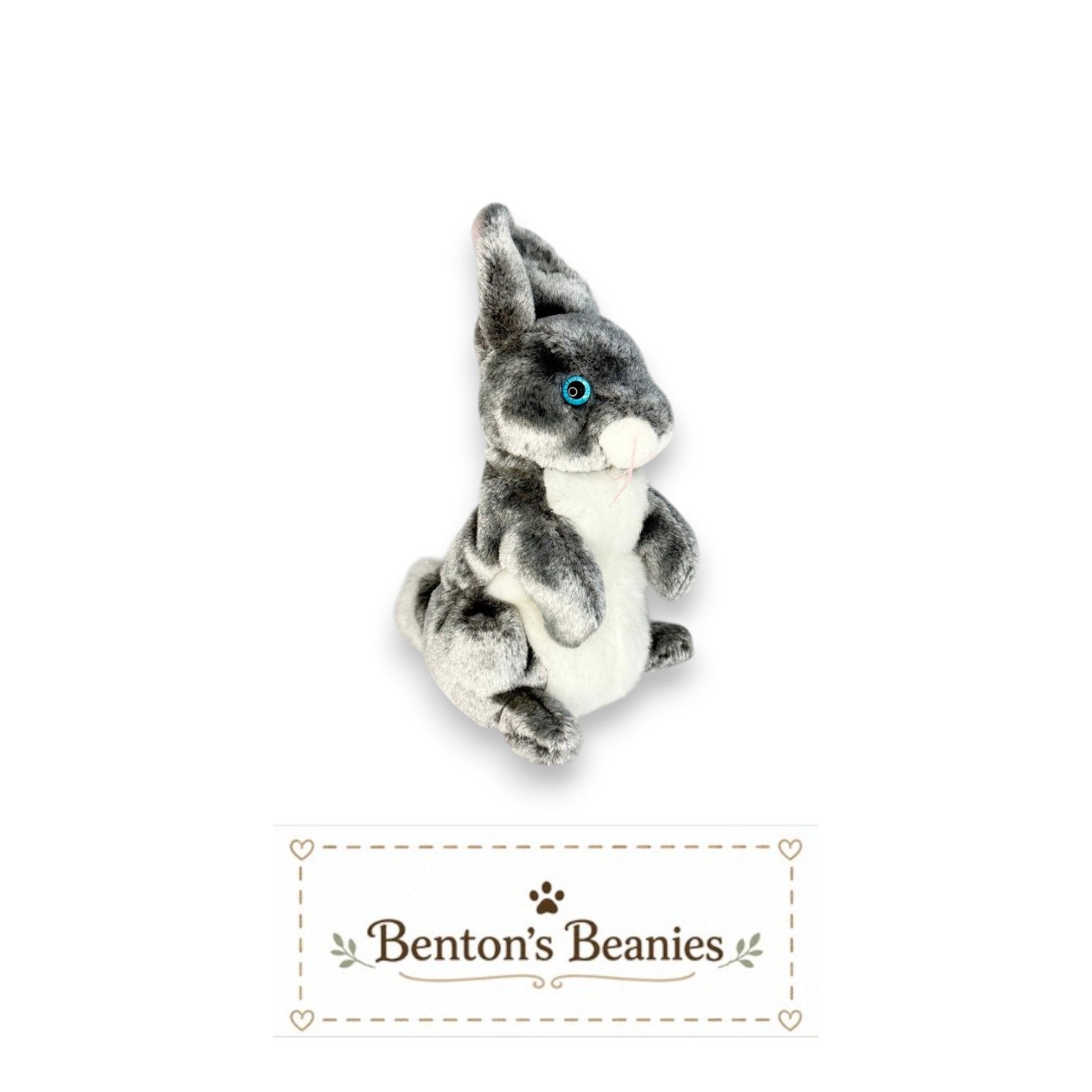 Hopper the Rabbit TY Beanie Baby | Minor Heart Tag Vein