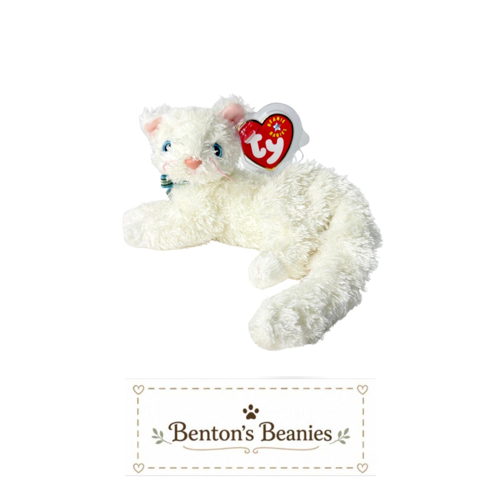 Starlett the Cat TY Beanie Baby | Mint Heart & Tush Tag