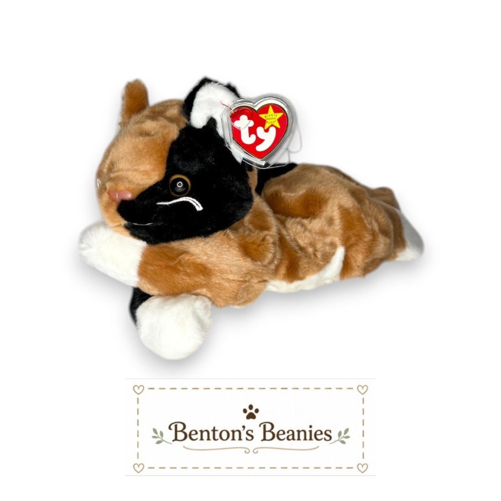 Chip the Cat TY Beanie Buddies | Mint Tags