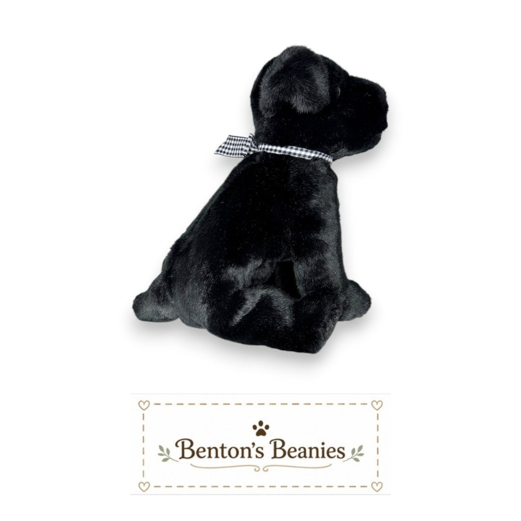 Luke the Black Lab TY Beanie Buddies | Mint Heart/Tush Tags