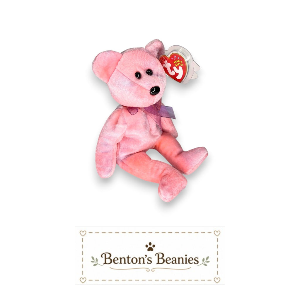 Mum the Bear TY Beanie Baby | Mint Heart & Tush Tag