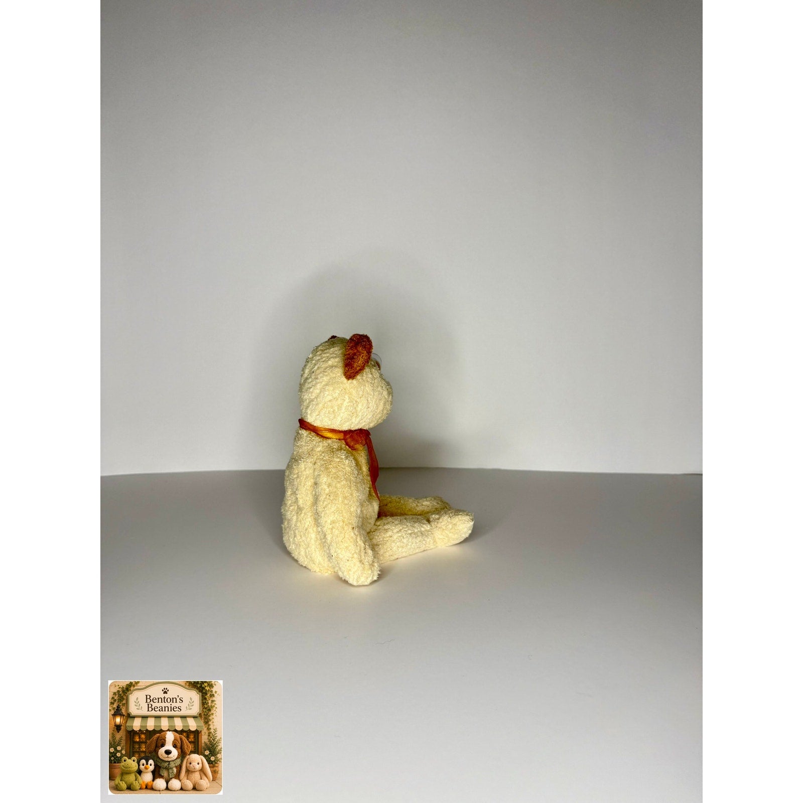 Huggy the Bear TY Beanie Baby | Mint Heart & Tush Tag
