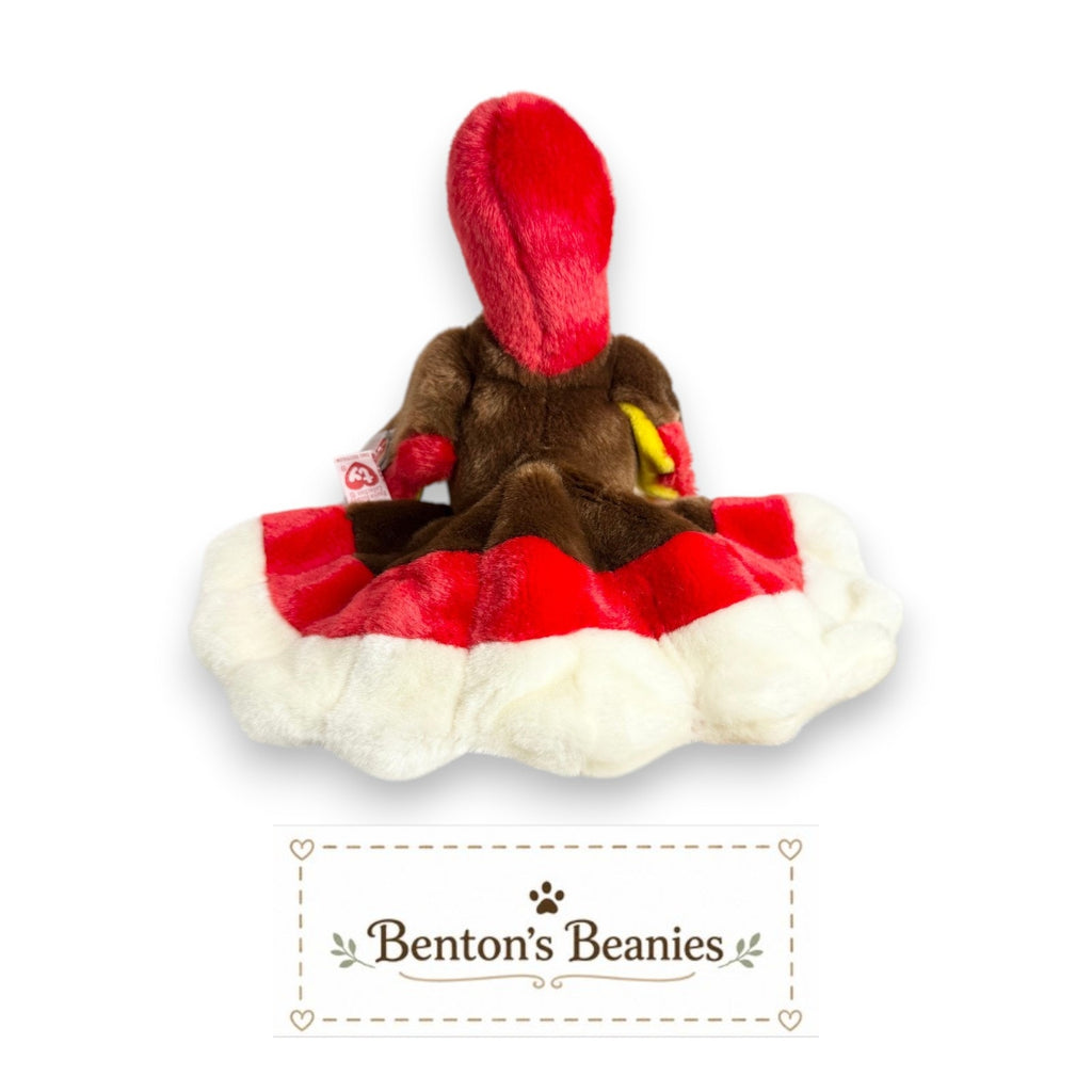Gobbles the Turkey TY Beanie Buddies | Mint Heart Tush Tags
