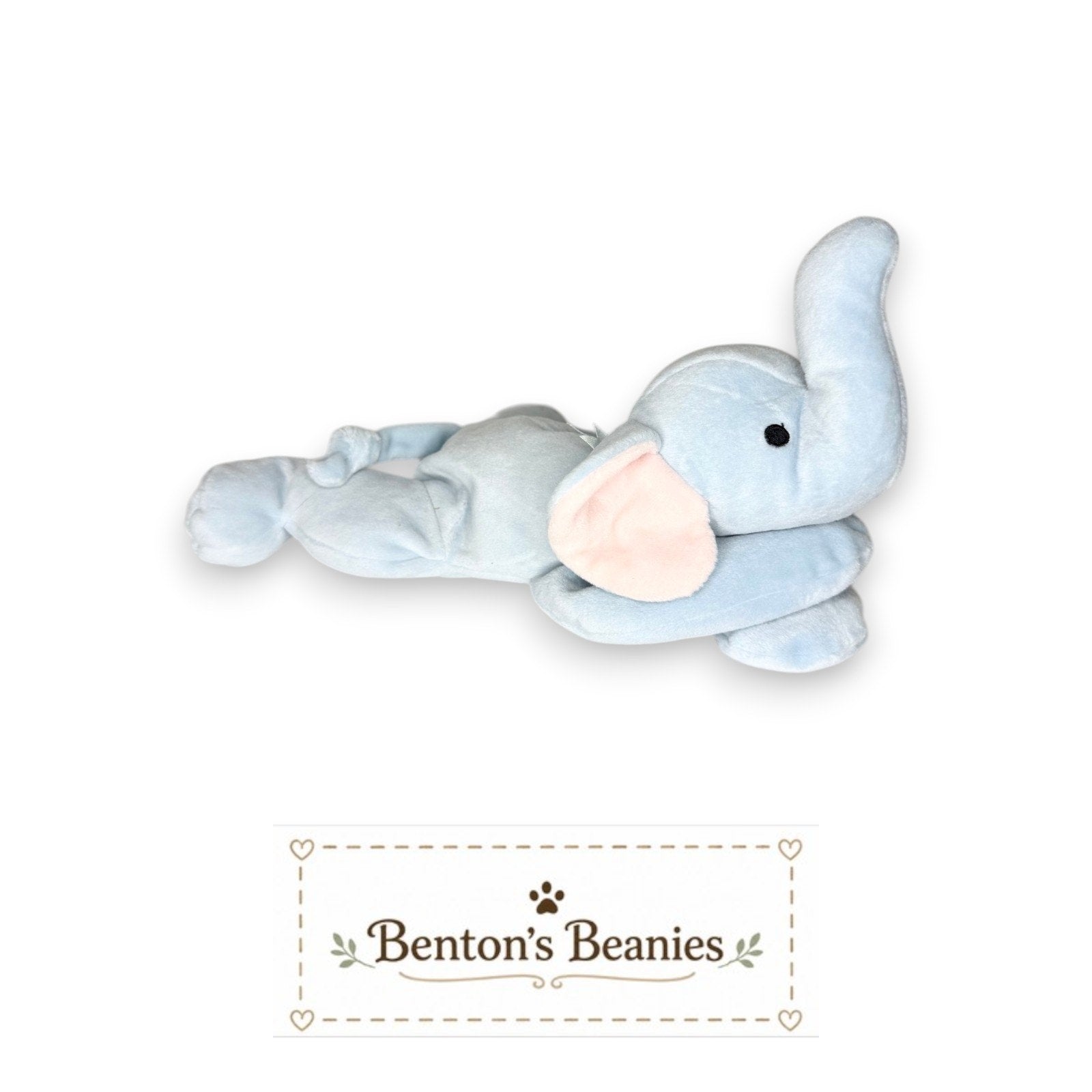 Squirt the Elephant TY Pillow Pal | Mint Heart & Tush Tag