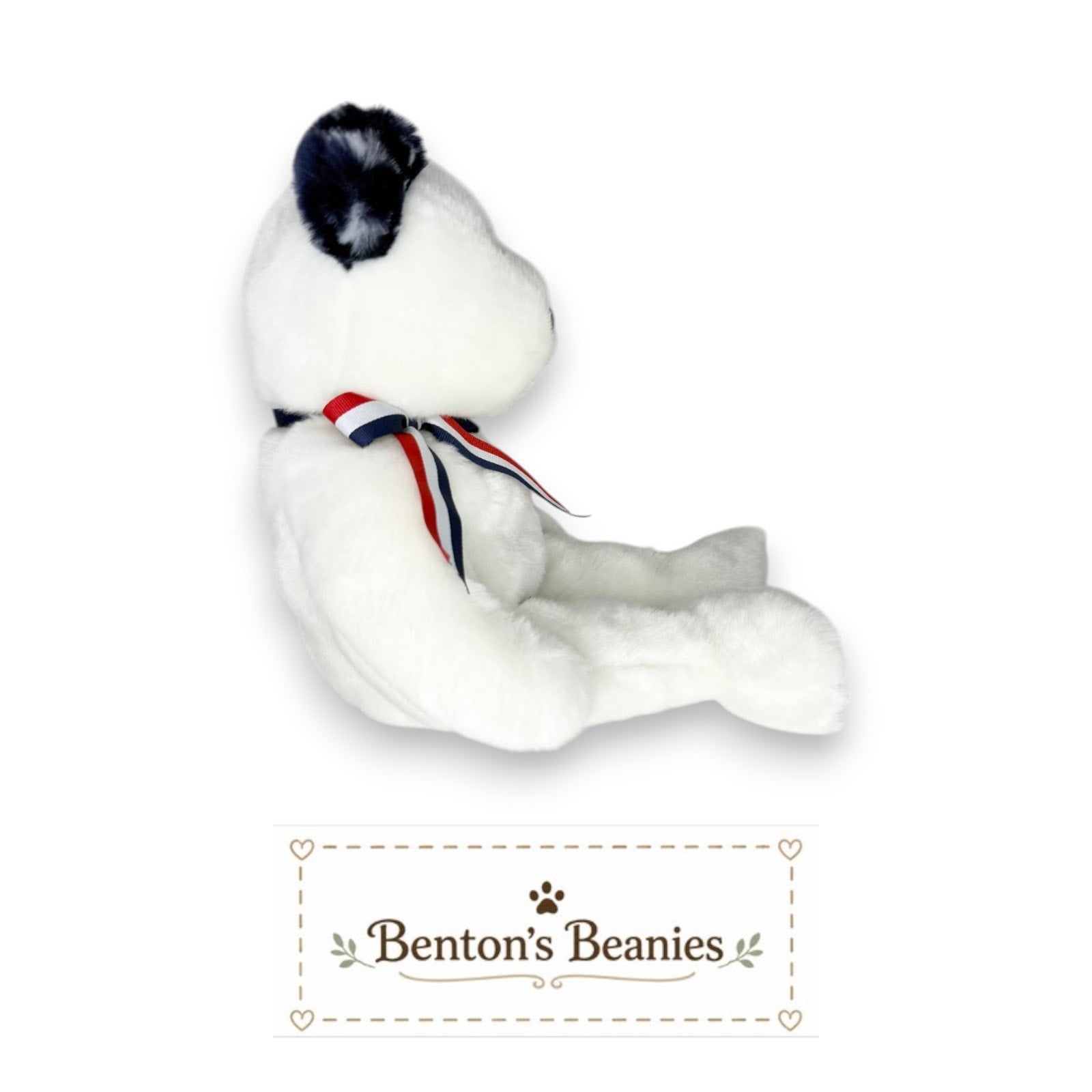America the Bear TY Beanie Buddies | Mint Heart & Tush Tags