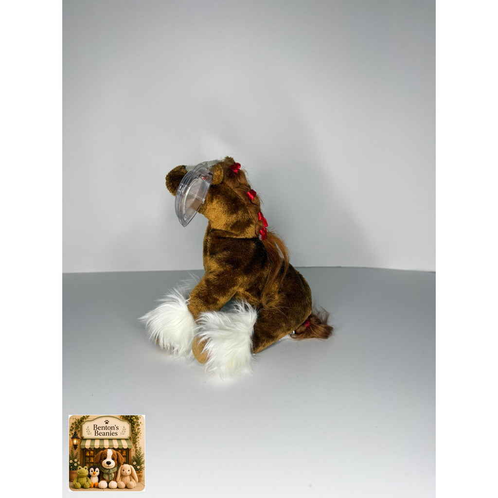 Hoofer the Horse TY Beanie Baby | Mint Heart & Tush Tag
