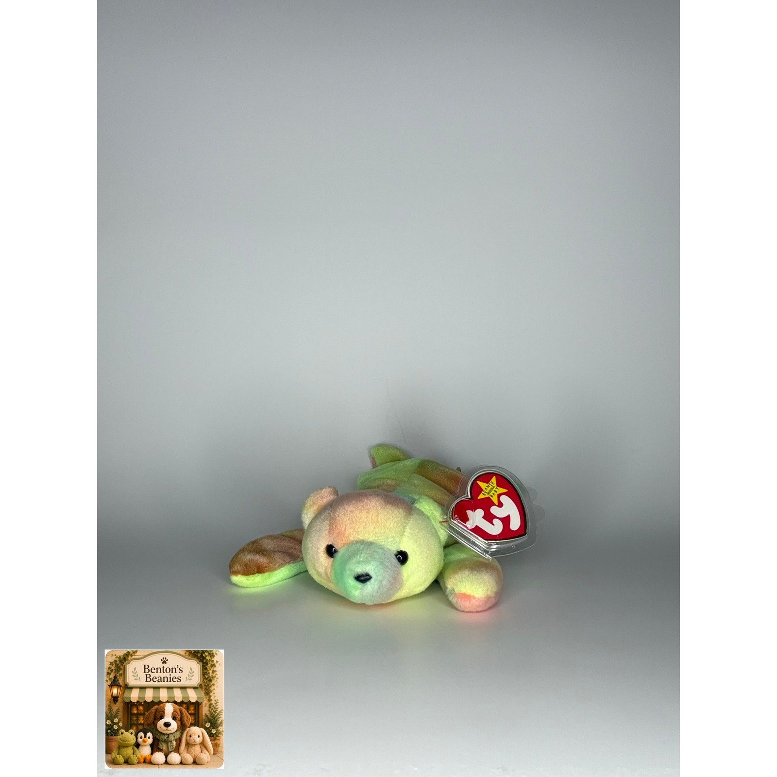 Sammy the Bear TY Beanie Baby | Mint Heart/Tush Tag