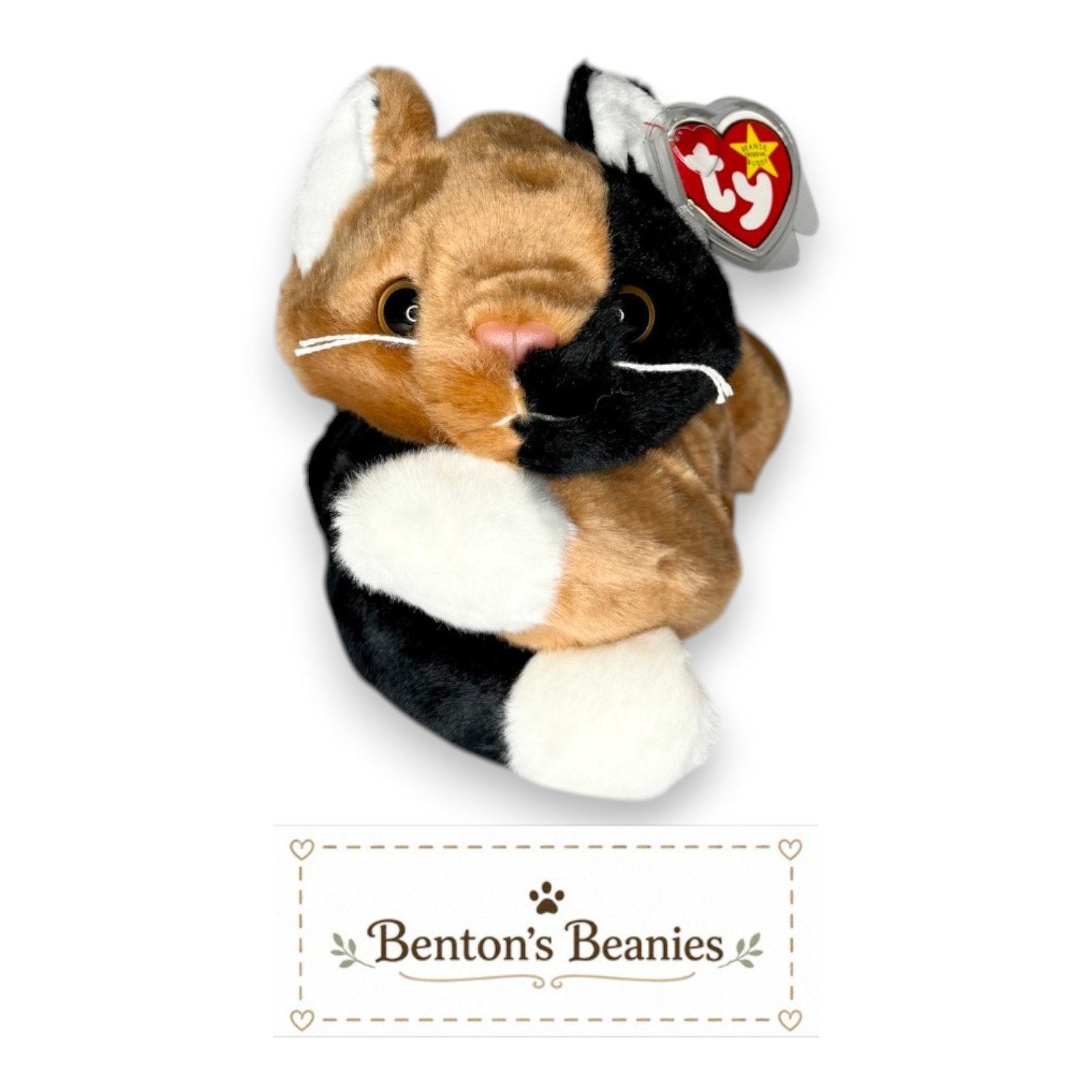 Chip the Cat TY Beanie Buddies | Mint Tags