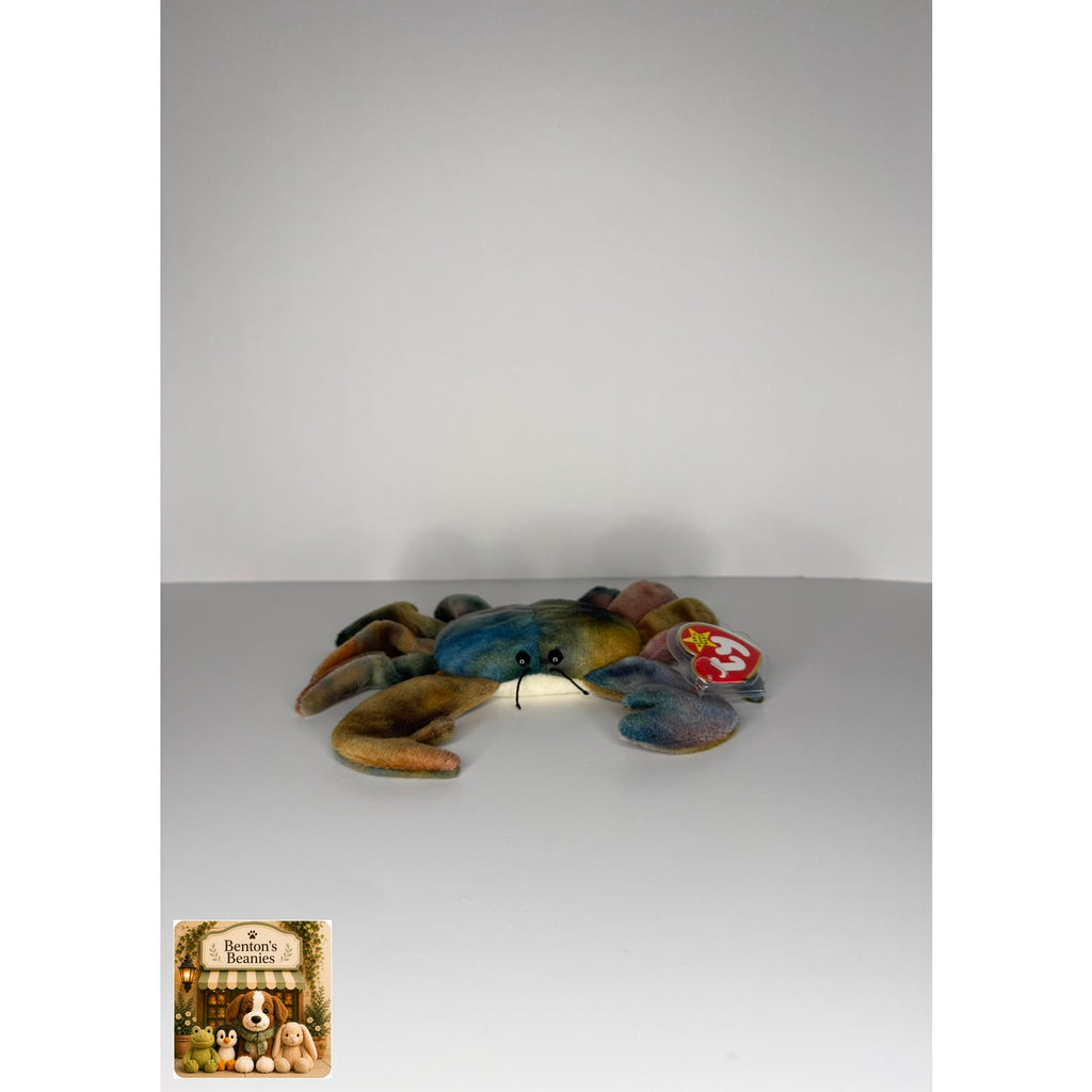 Claude the Crab TY Beanie Baby | Mint Heart & Tush Tag