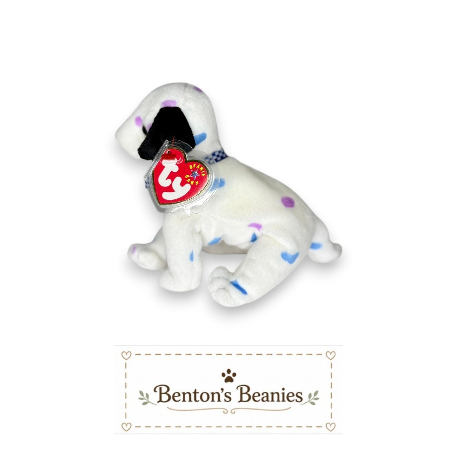 Dizzy the Dog (Pastel Spots) TY Beanie Buddies | Mint Tags