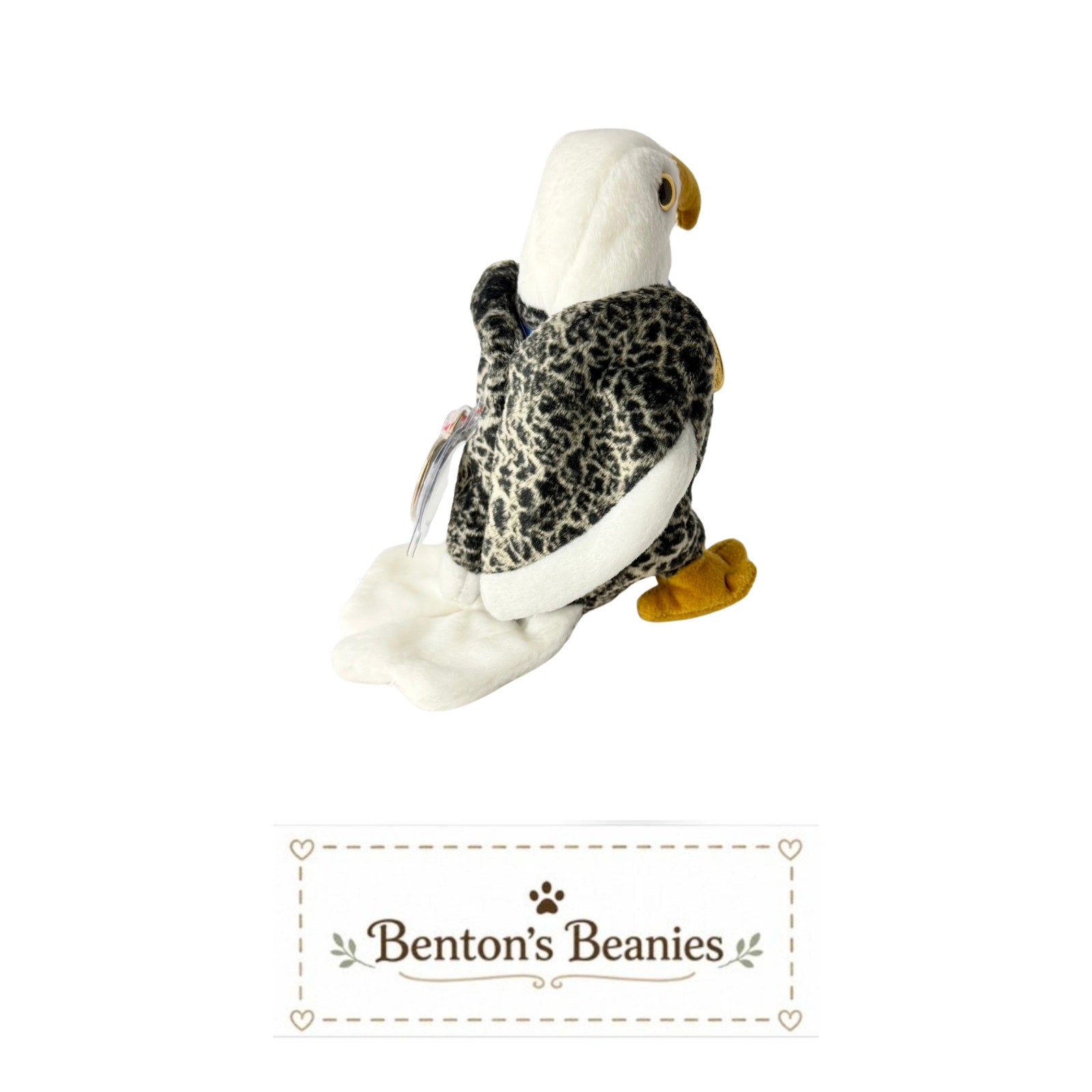 Valor the Eagle TY Beanie Baby | Mint Heart & Tush Tag