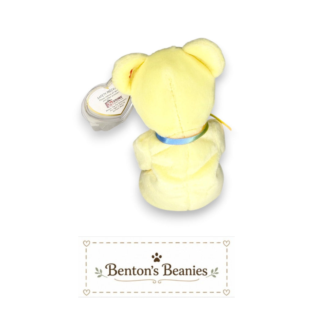 Eggbeart the Bear TY Beanie Baby | Mint Heart & Tush Tag