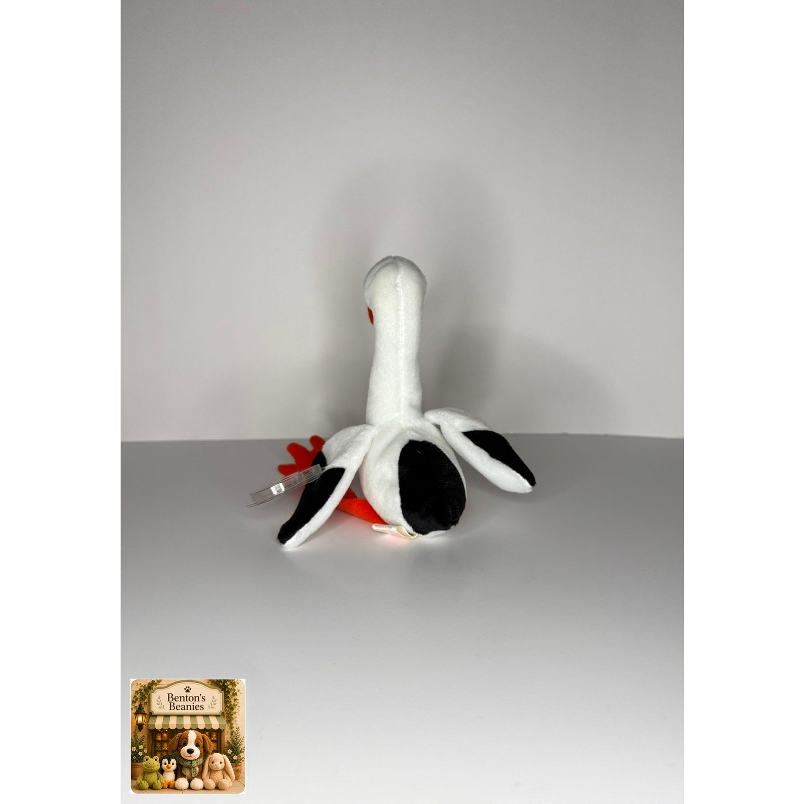 Stilts the Stork TY Beanie Baby | Mint Heart & Tush Tags