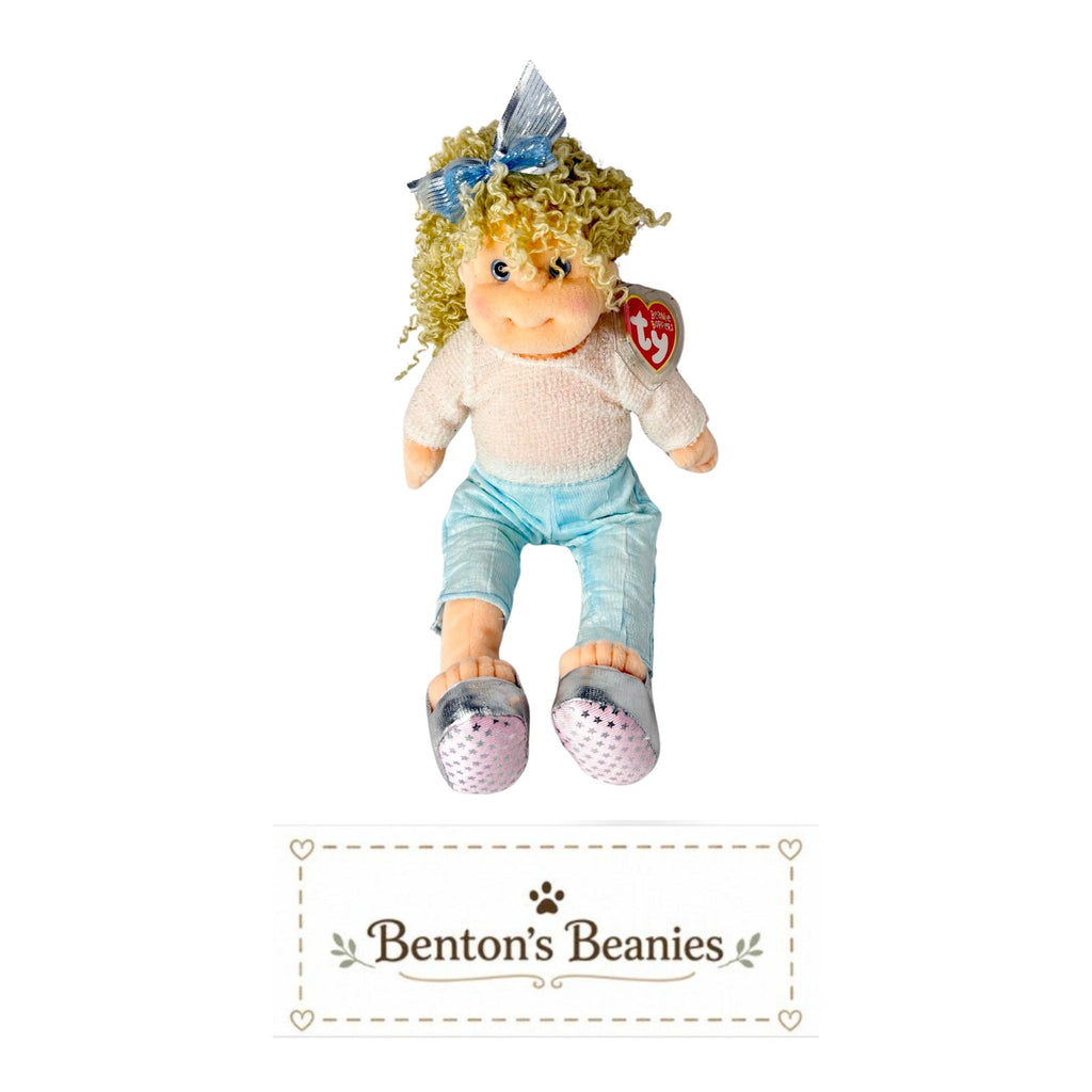 Sassy Star TY Beanie Boppers | Mint Heart & Tush Tag