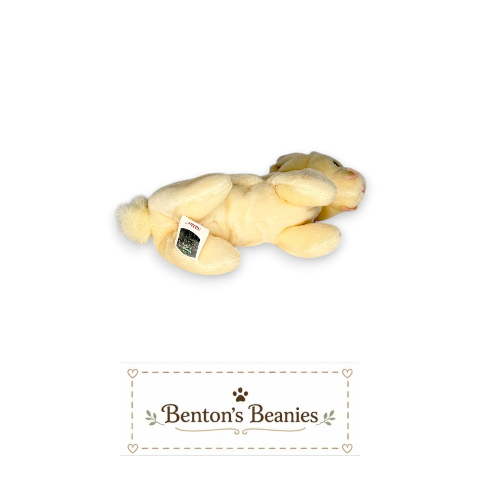 Nibbler the Rabbit TY Beanie Baby | Mint Heart & Tush Tag