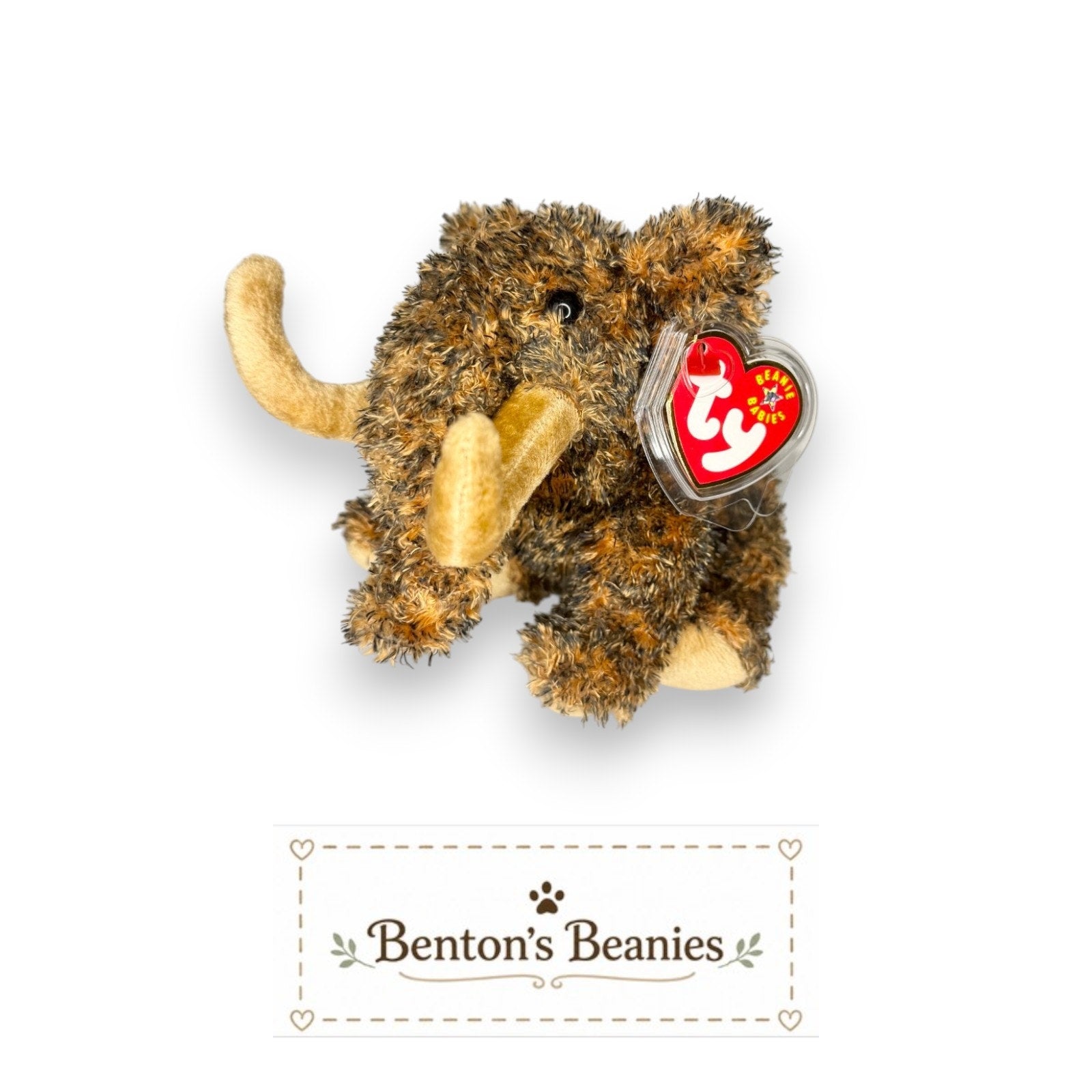 Giganto the Mammoth TY Beanie Baby | Mint Heart Tag